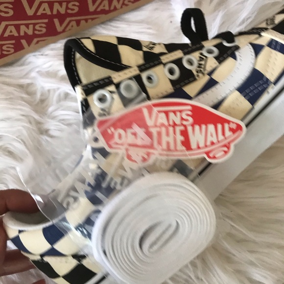 Last one✨Vans Old Skool 'Big Check Black Navy' - Picture 5 of 8